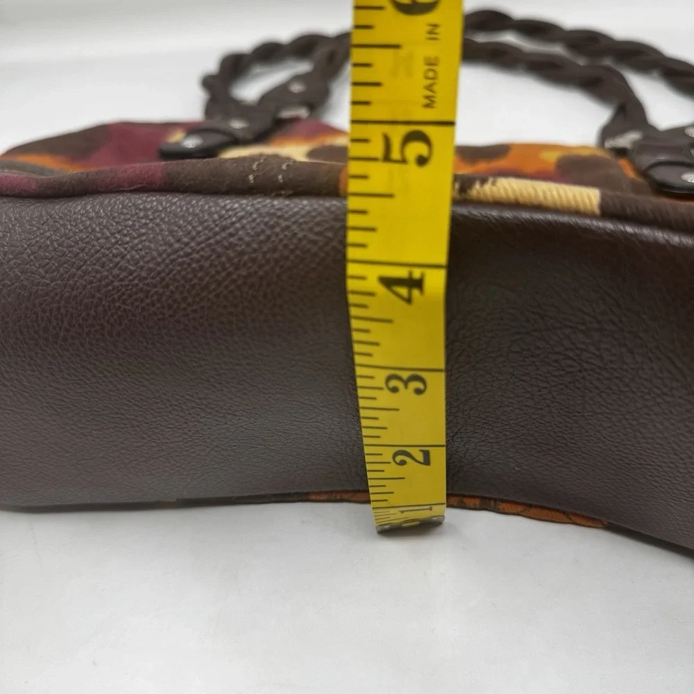 Relic Handbag Mixed Animal Print Plaid Faux Leather Handles Retro 90's Y2K Boho